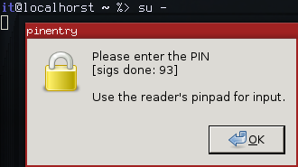 Pin entry example